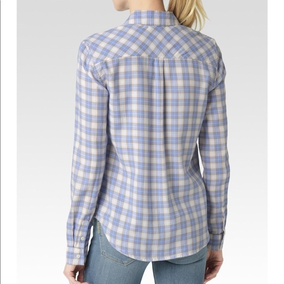 PAIGE button down plaid gingham shirt - Picture 5 of 9